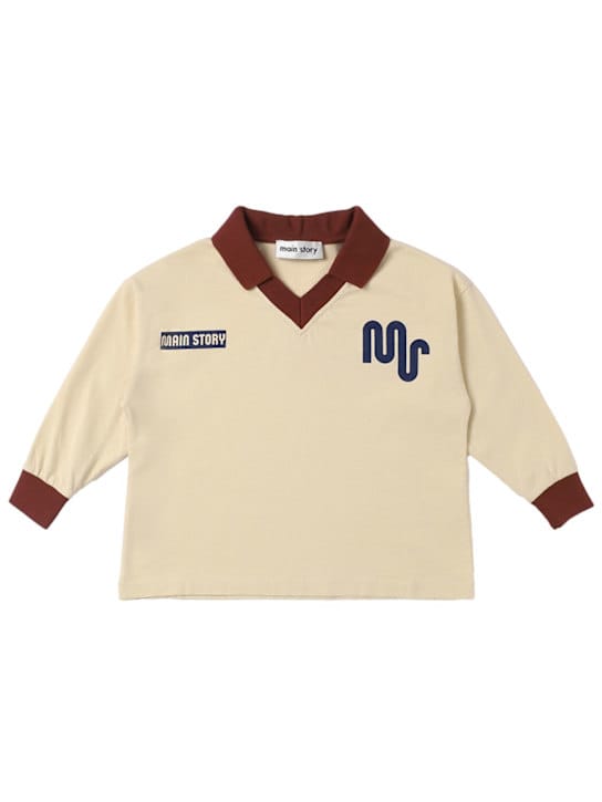 Main Story: Cotton piquet polo shirt