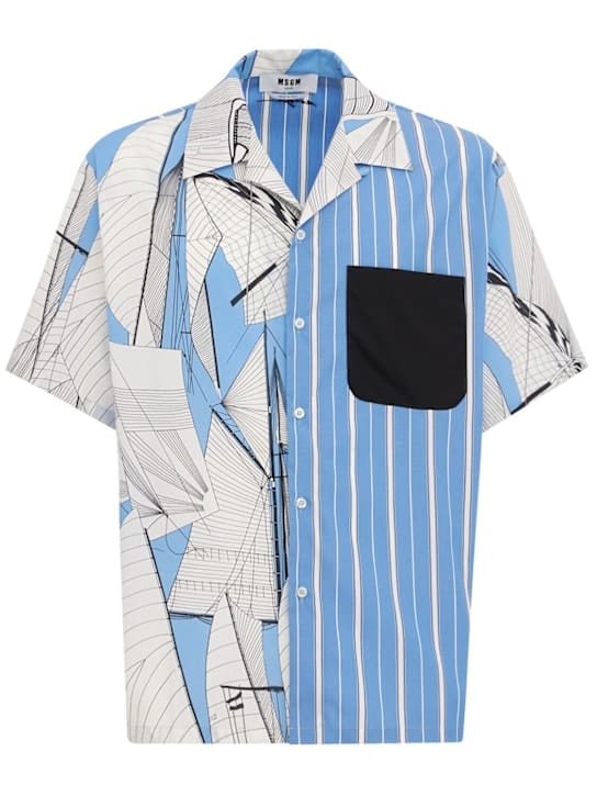 MSGM: 棉质短袖衬衫