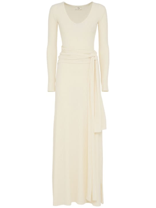 LAMA JOUNI: Abito midi in jersey stretch