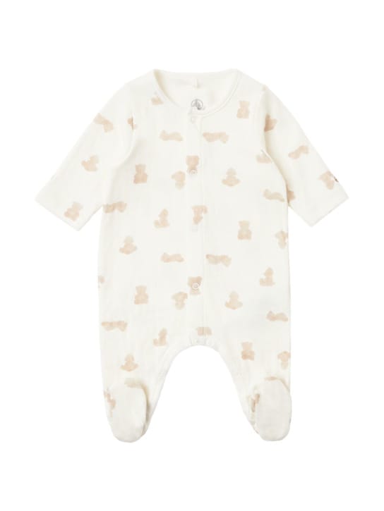 Petit Bateau: 印花棉连体衣