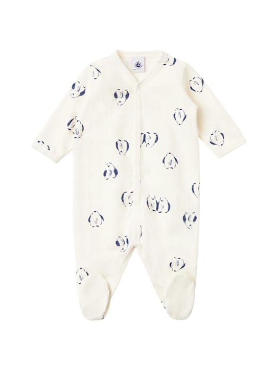 Petit Bateau: 印花棉连体衣