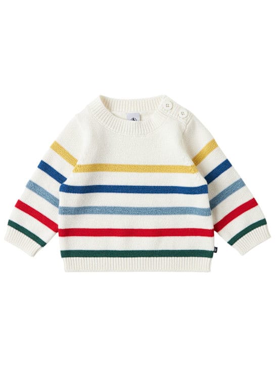 Petit Bateau: 毛混纺针织毛衣