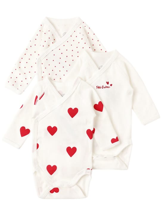 Petit Bateau: 3件印花棉质连体衣套装