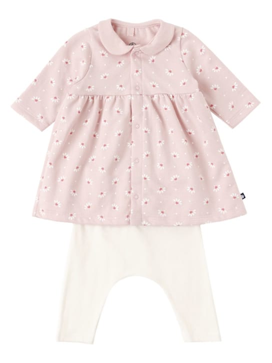 Petit Bateau: 印花棉质连衣裙和打底裤