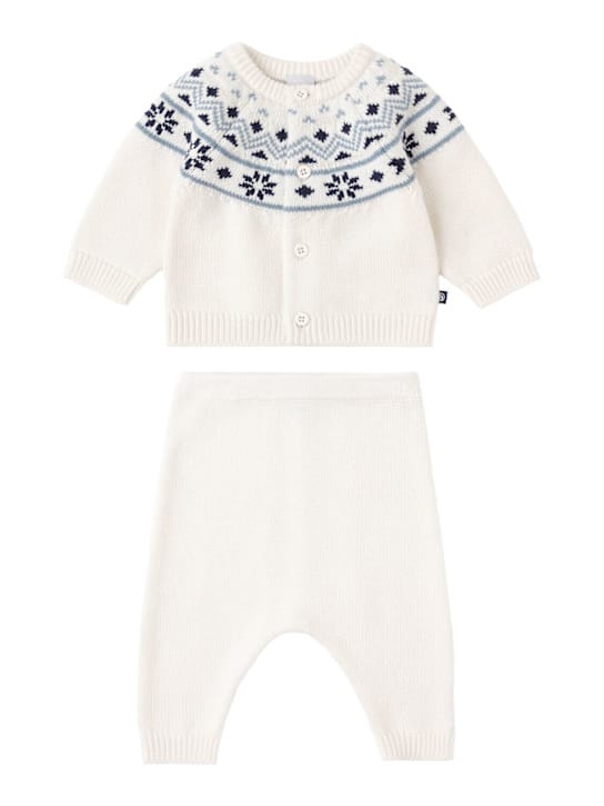 Petit Bateau: 毛线混纺开衫和裤子