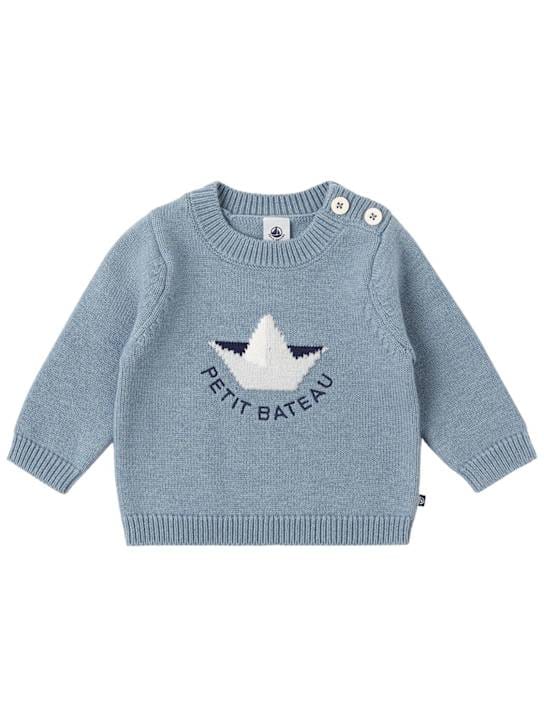 Petit Bateau: Pullover aus Woll-Baumwollmischung
