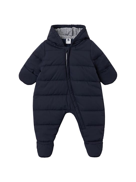 Petit Bateau: 连帽尼龙羽绒连体衣