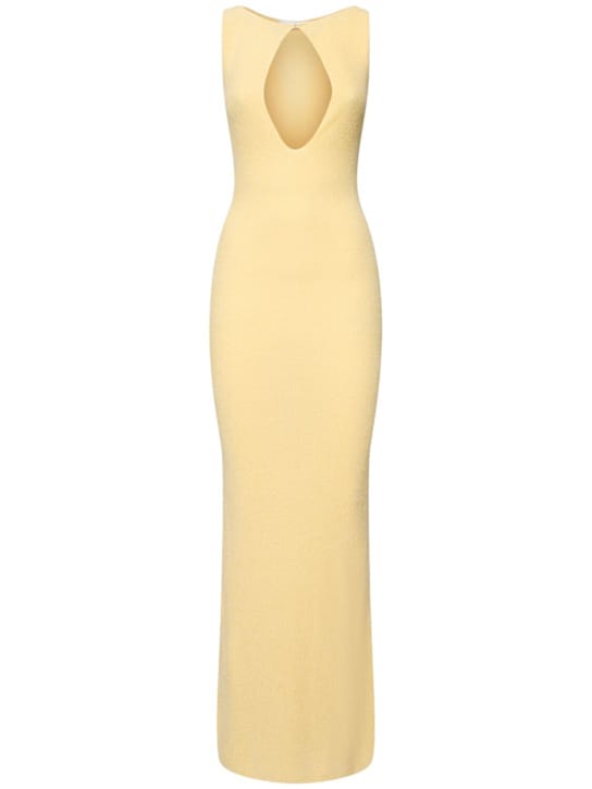 Aya Muse: Vestido largo de punto con abertura