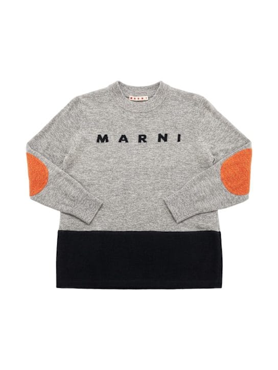 Marni Junior: Pullover aus Wollmischung mit Intarsie
