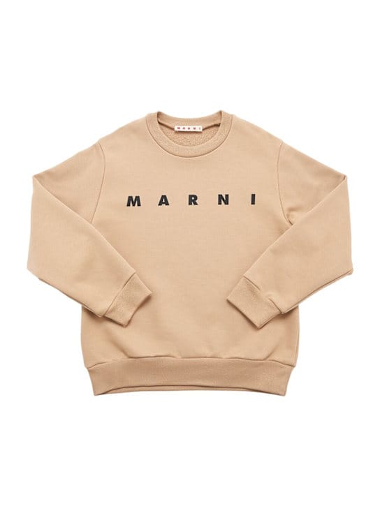 Marni Junior: 印花棉质卫衣