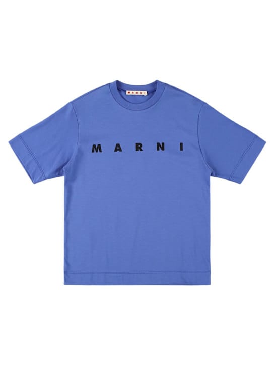 Marni Junior: 印花棉质 jersey T 恤