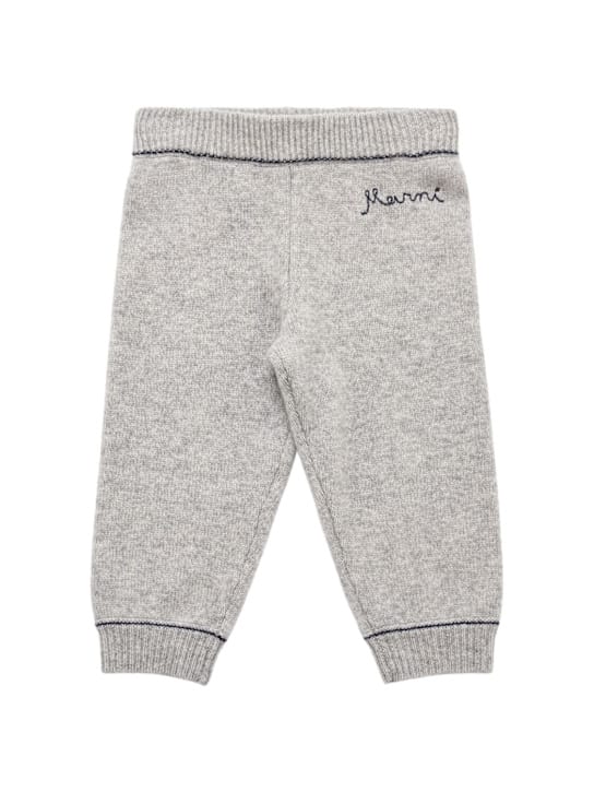Marni Junior: 羊毛和开司米针织裤