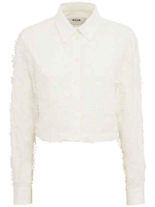MSGM: 经典领口短款衬衫