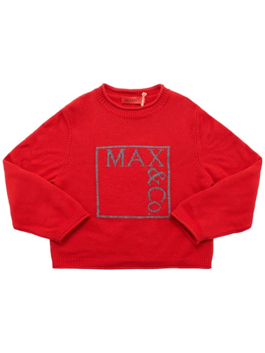 MAX&CO: 羊毛混纺针织毛衣