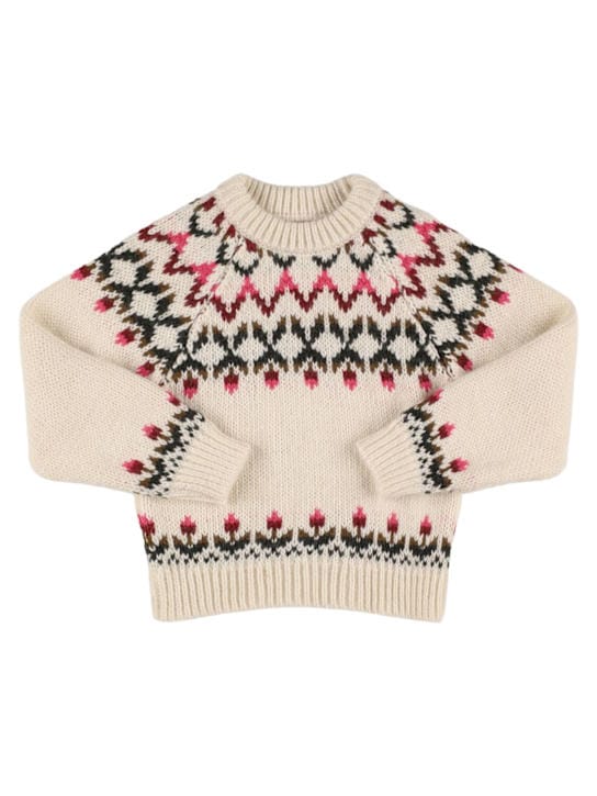 The New Society: Maglia jacquard a girocollo