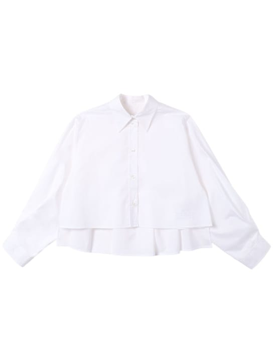 MM6 Maison Margiela: 刺绣棉质汗衫