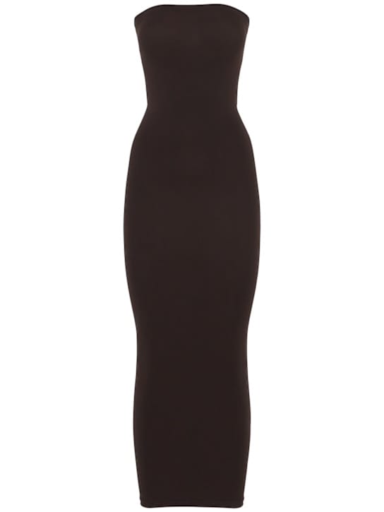 Wolford: Trägerloses Midi-Kleid aus Stretch-Jersey