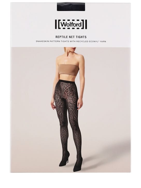 Wolford: 爬行动物网状蕾丝紧身裤