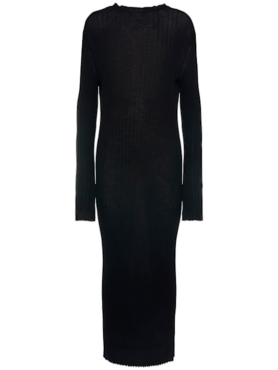 Khaite: Ribbed wool maxi dress