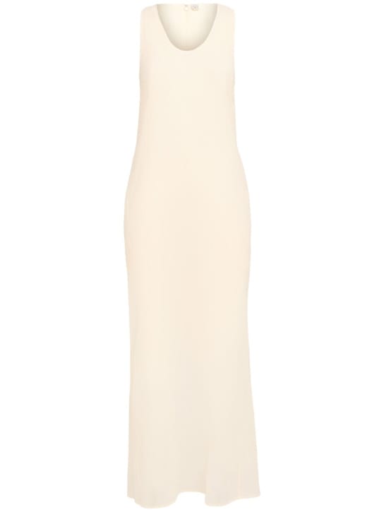 Toteme: Vestito lungo in cotone e seta