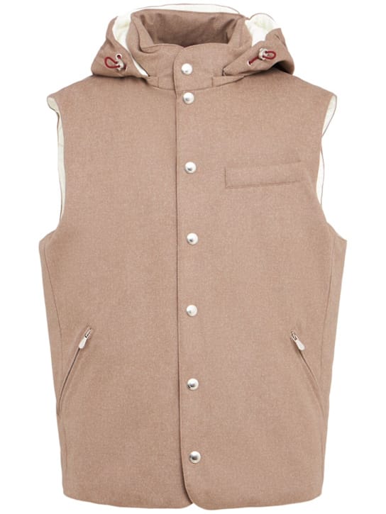 Brunello Cucinelli: 带帽马甲