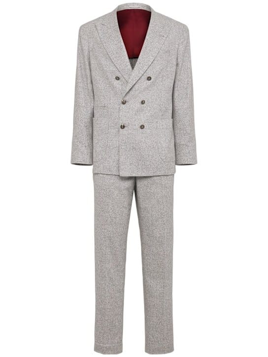 Brunello Cucinelli: 带尖领的双排扣外套