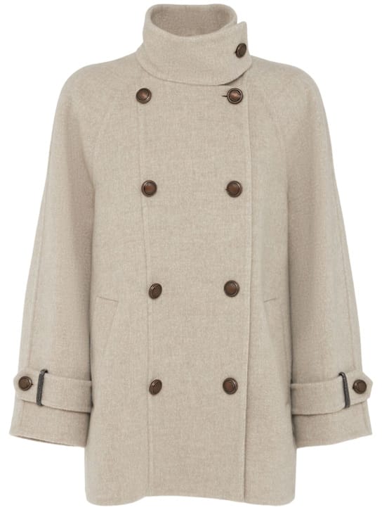 Brunello Cucinelli: 双排扣高领外套