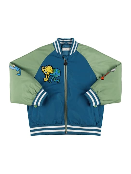 Stella McCartney Kids: 带补丁的尼龙夹克