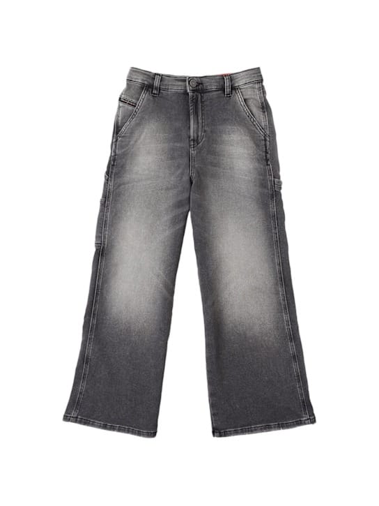 Diesel Kids: 弹性棉质 cargo 牛仔裤