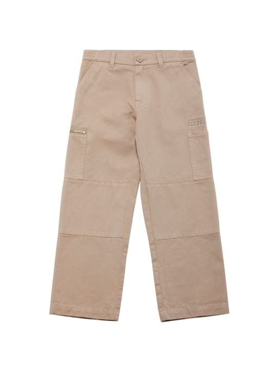 MM6 Maison Margiela: 棉质华达呢卡戎裤