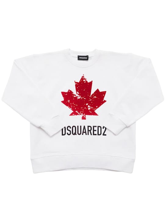 Dsquared2: 印花棉质圆领卫衣