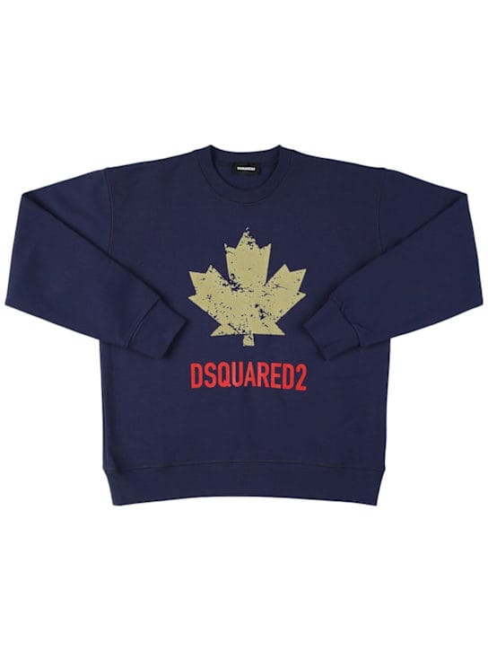 Dsquared2: 印花棉质圆领卫衣