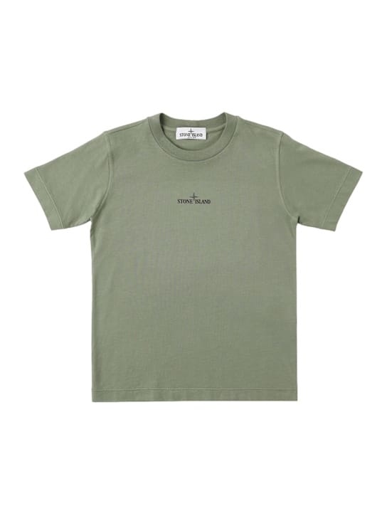 Stone Island Junior: 印花棉质T恤