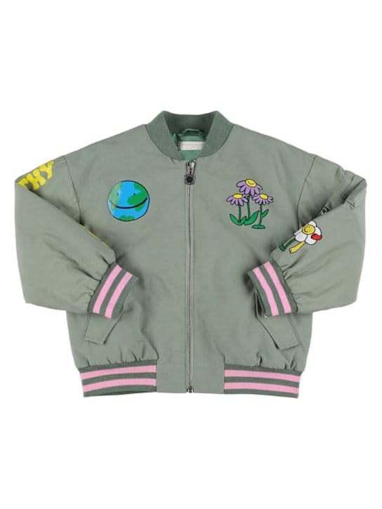 Stella McCartney Kids: 棉混纺飞行员夹克
