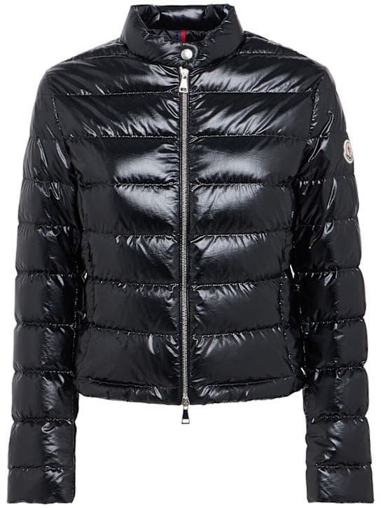 Moncler: 带领的短款羽绒夹克