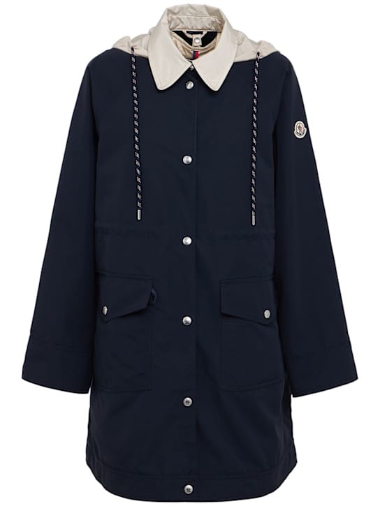 Moncler: 带帽长款羽绒服