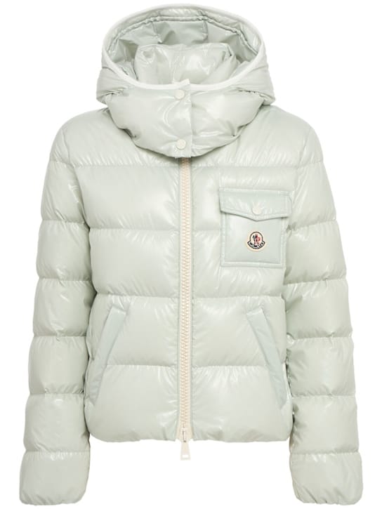Moncler: 短款带帽羽绒服