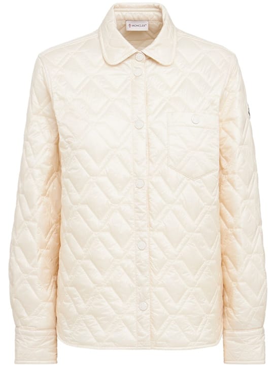 Moncler: 带纽扣封闭的绗缝夹克