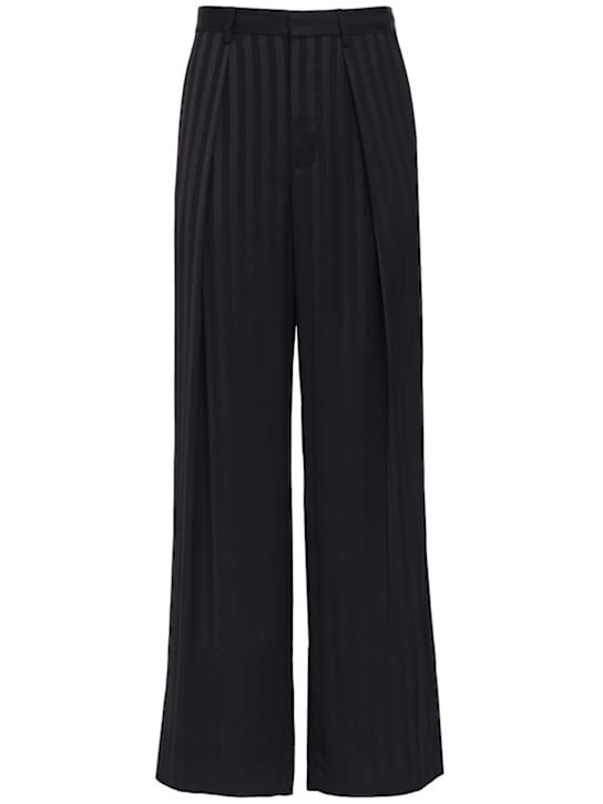 Ann Demeulemeester: 宽腿裤带褶皱