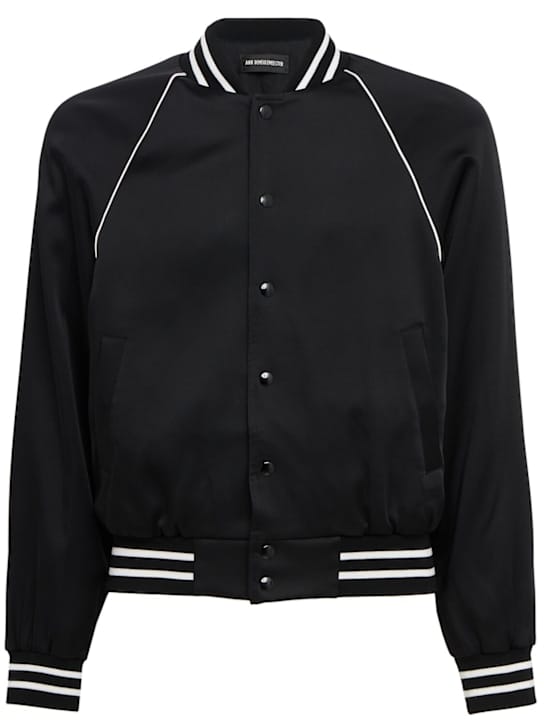 Ann Demeulemeester: 带罗纹领的轰炸机夹克