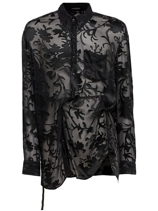 Ann Demeulemeester: 高舒适度的devore衬衫
