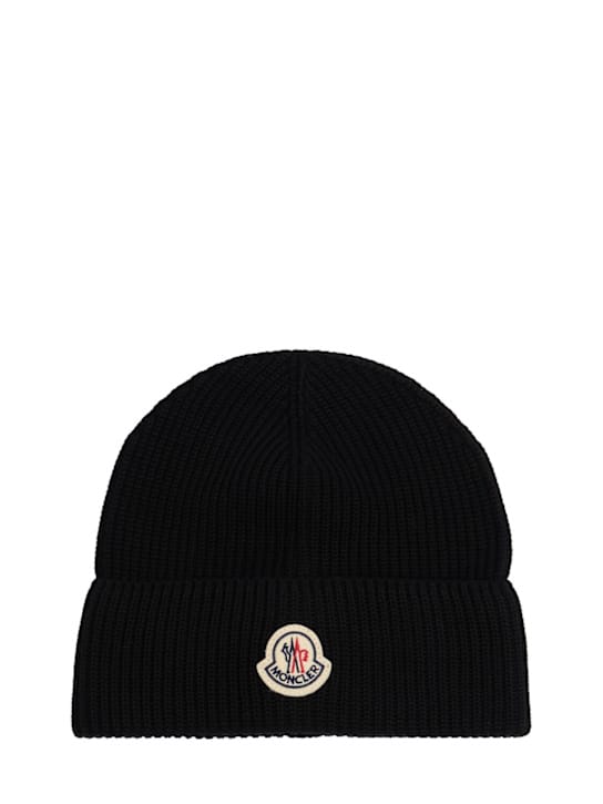 Moncler: 带有品牌标志的毛线帽