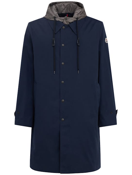 Moncler: 长款带帽羽绒夹克