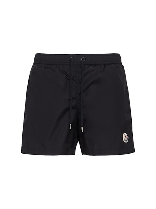Moncler: 含腰部抽绳的游泳短裤