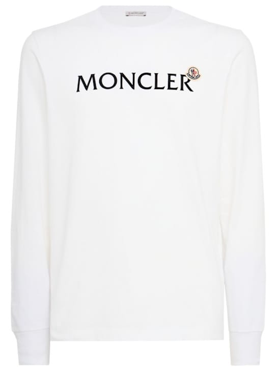 Moncler: 带logo的长袖T恤