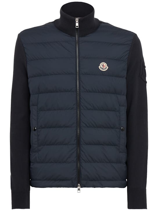 Moncler: 前拉链绗缝背心