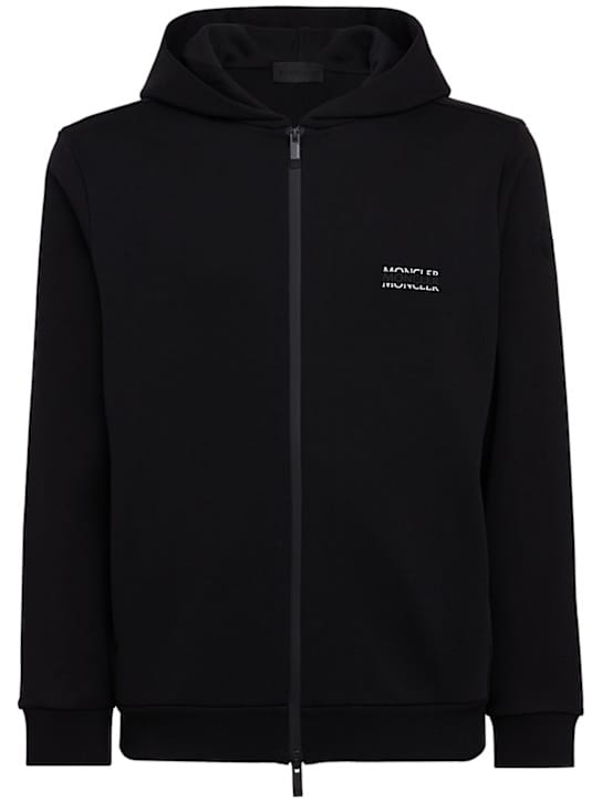 Moncler: 带拉链的连帽卫衣