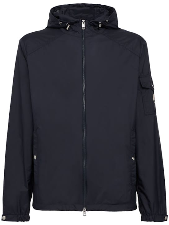 Moncler: 带中央拉链和帽子的夹克