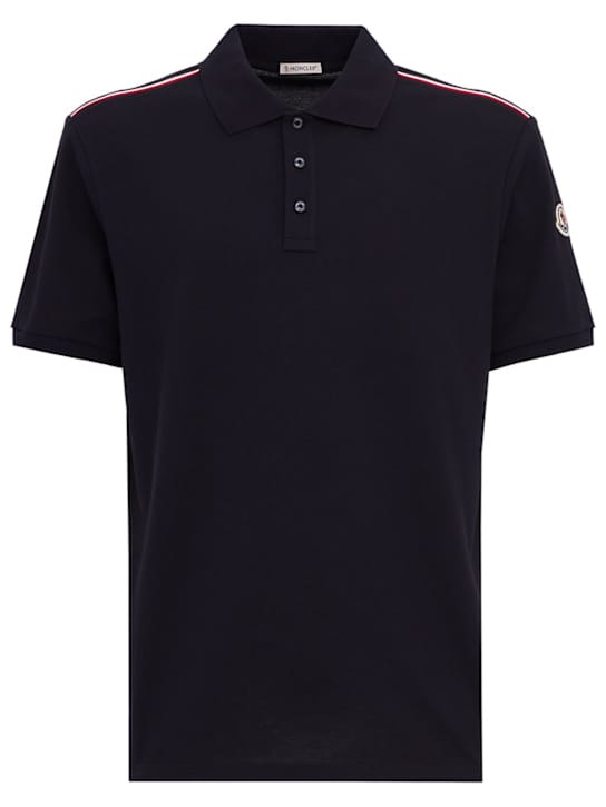 Moncler: 有肋领的Polo衫