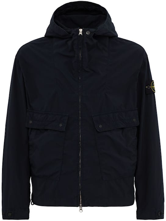 Stone Island: 带帽中央拉链夹克
